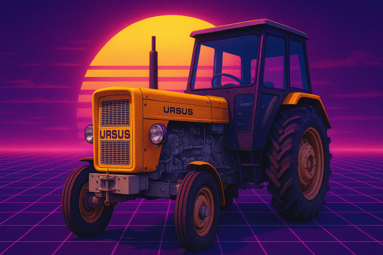 Traktor_Ursus_C-360_w_stylu_retro
